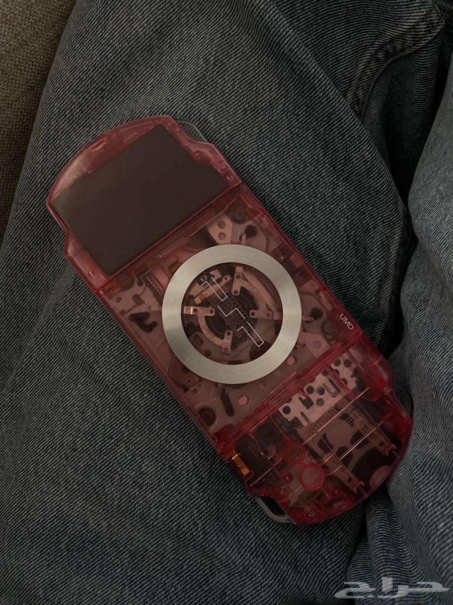 PSP 2000 مهكر وردي شفاف بدون خدوش64566589312386111