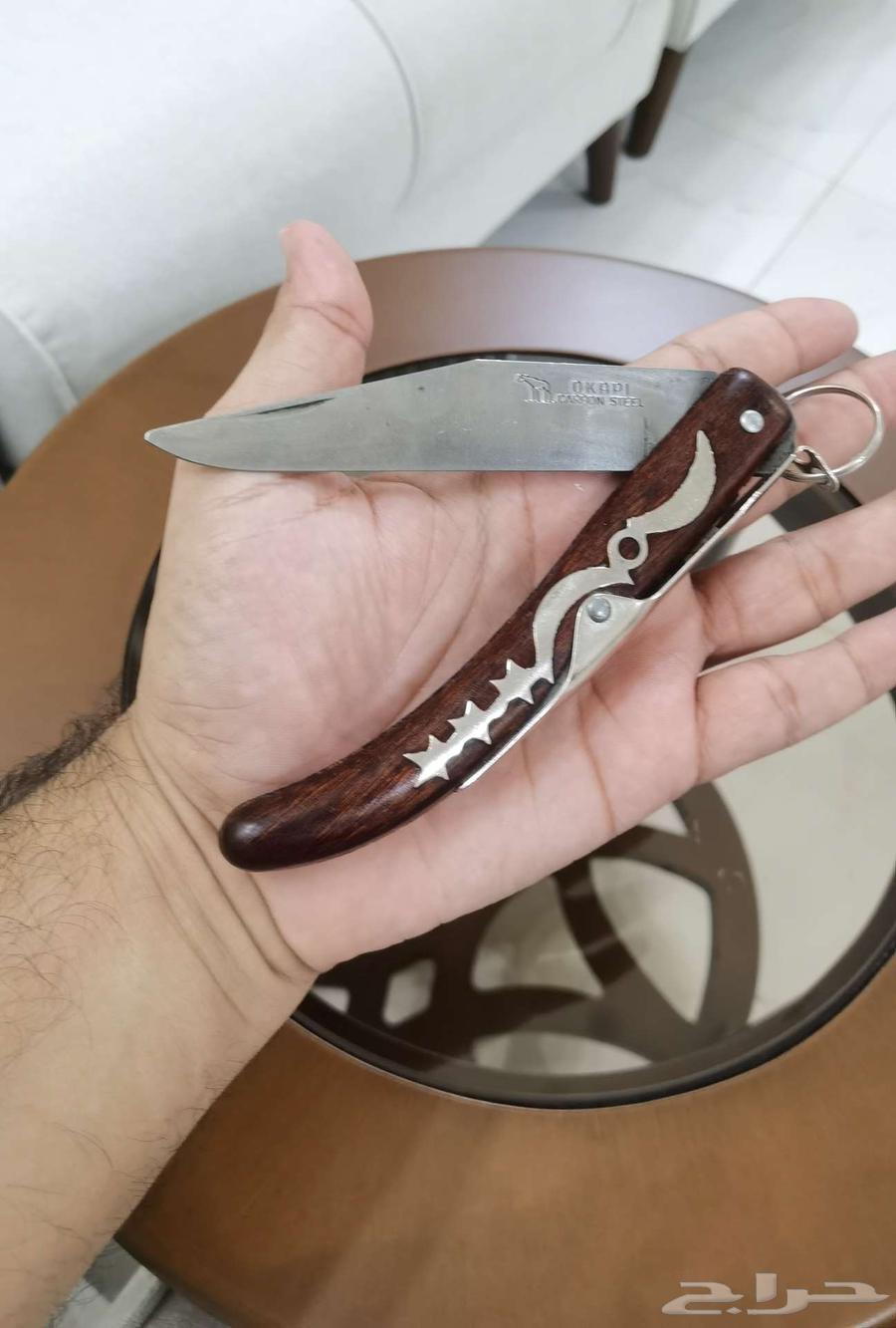 سكين اوكابي كربون استيل قديم جدا بوضع المصنع لم تستخدم64567725346946113