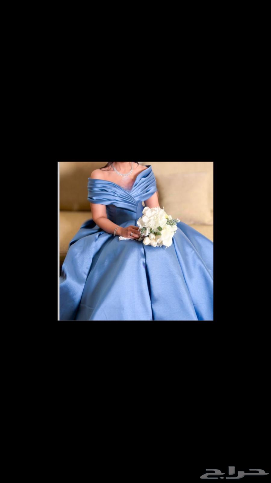 فستان ستان فخم وراقي ..64566631077763111