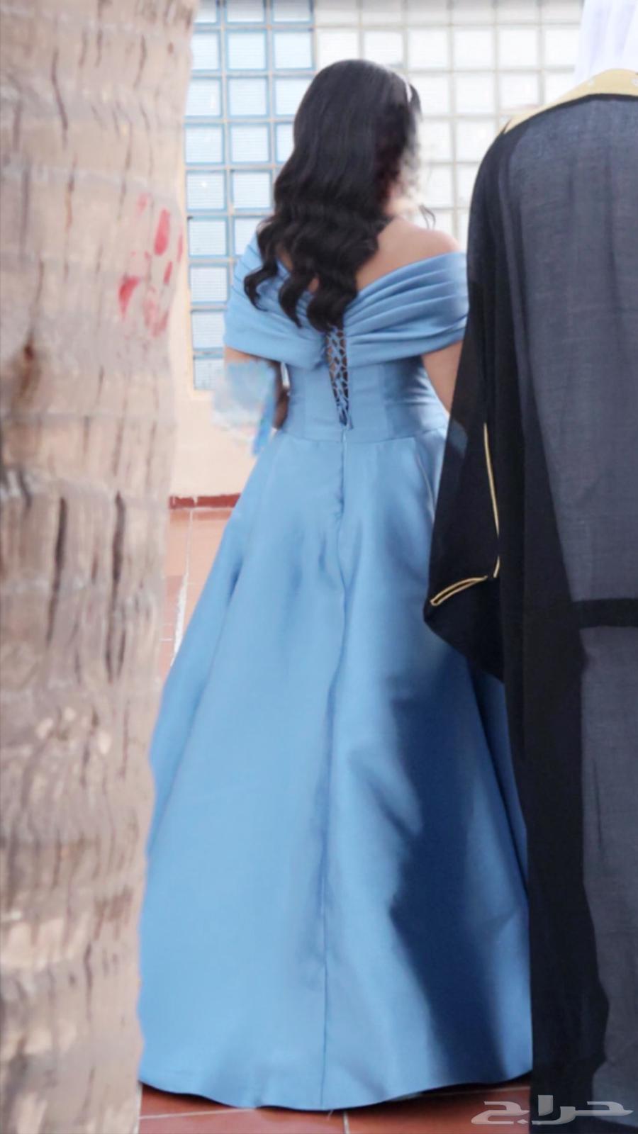 فستان ستان فخم وراقي ..64566631077763112