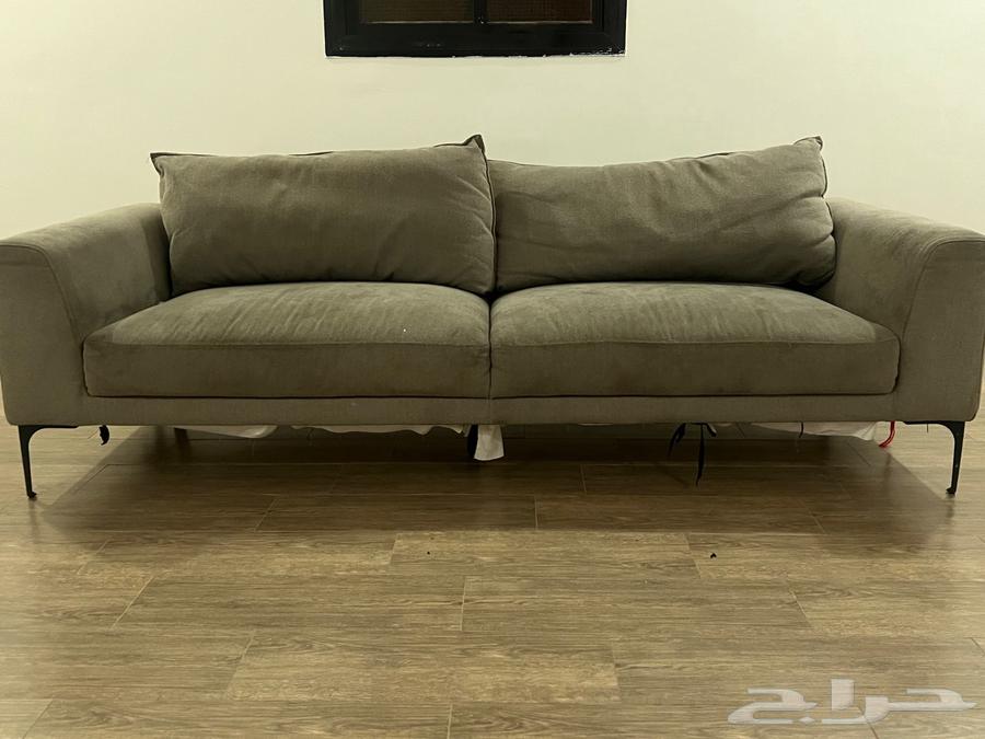 كنبه 3 اشخاص الهيكل سليم   العيب القماش معدوم كما في الصوره64592238050050110