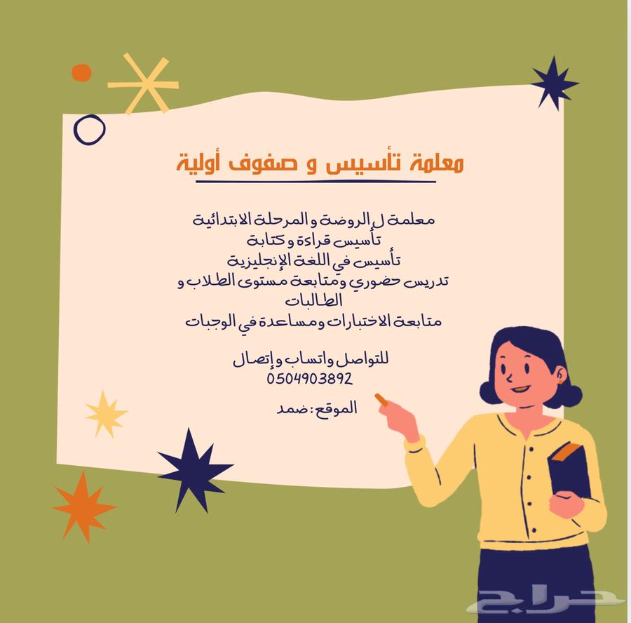 معلمة خصوصية ل الروضة و الابتدائية وتأسيس اللغة الإنجليزية64566299610242110