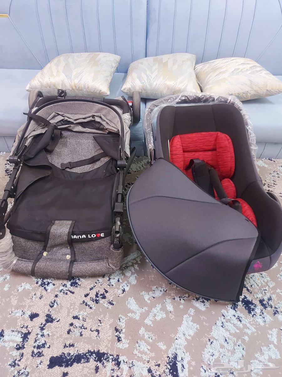 للبيع مقعد سيارة وكرسي بيت وعربية اطفال نظيفة64573741108482110