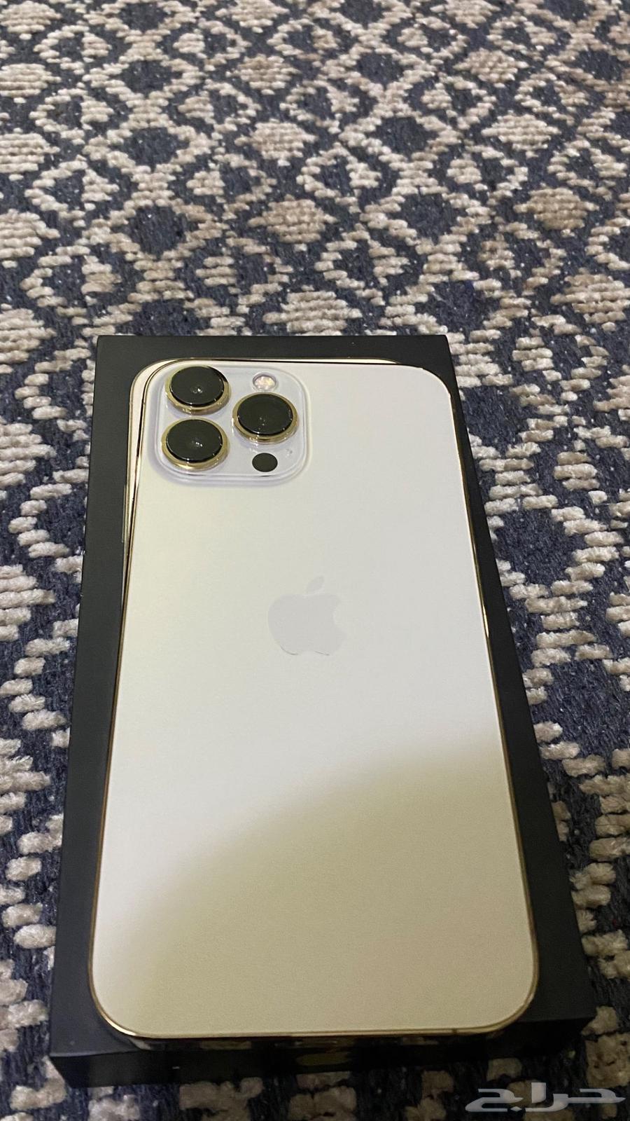 ايفون13 برو ماكس ذهبي25664572636159489111