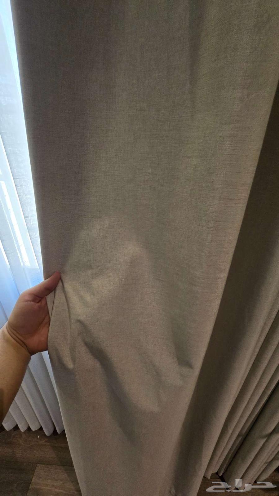 Pleated curtain with chiffon (two curtains available)64577810411267113