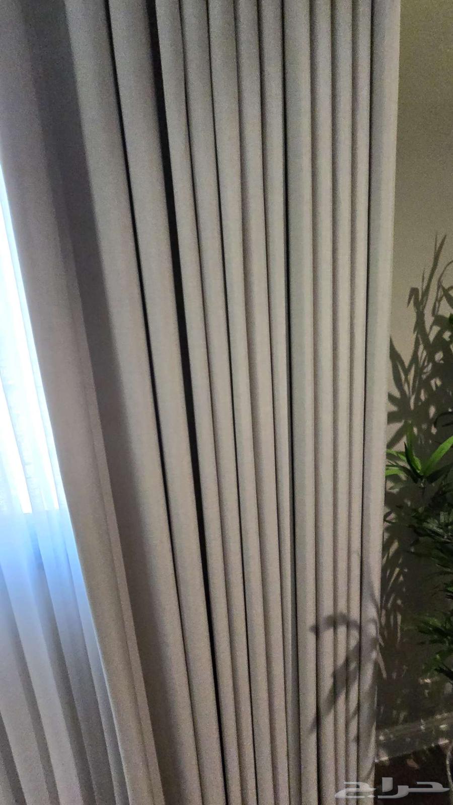 Pleated curtain with chiffon (two curtains available)64577810411267112