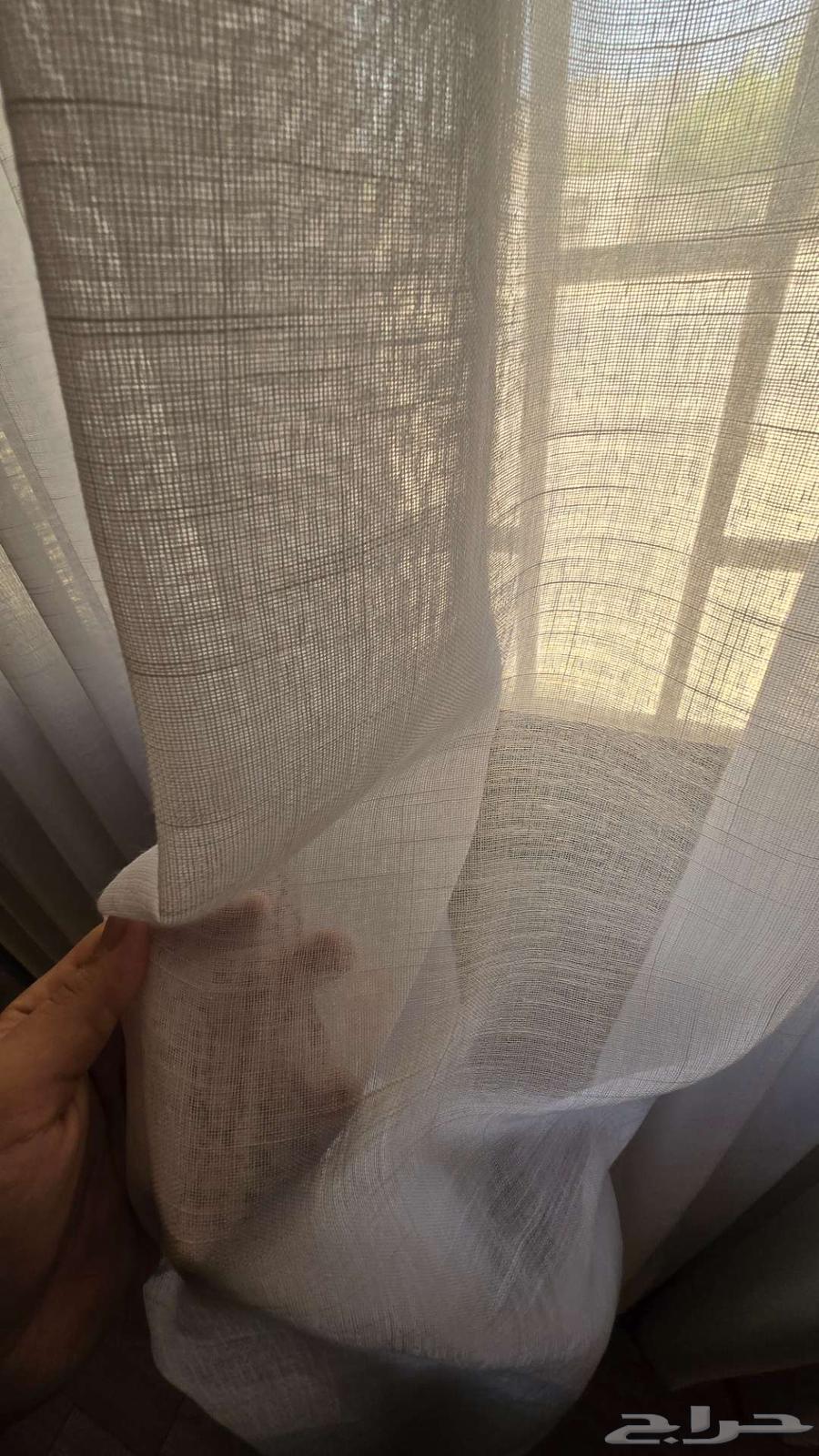 Pleated curtain with chiffon (two curtains available)64577810411267114