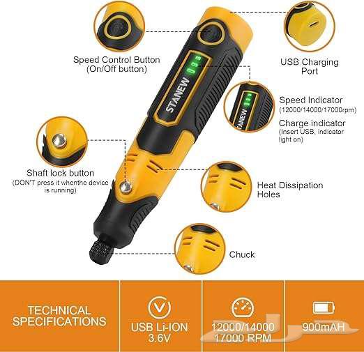 Stanio Wireless Small Rotary Tool Kit.64588494792321114