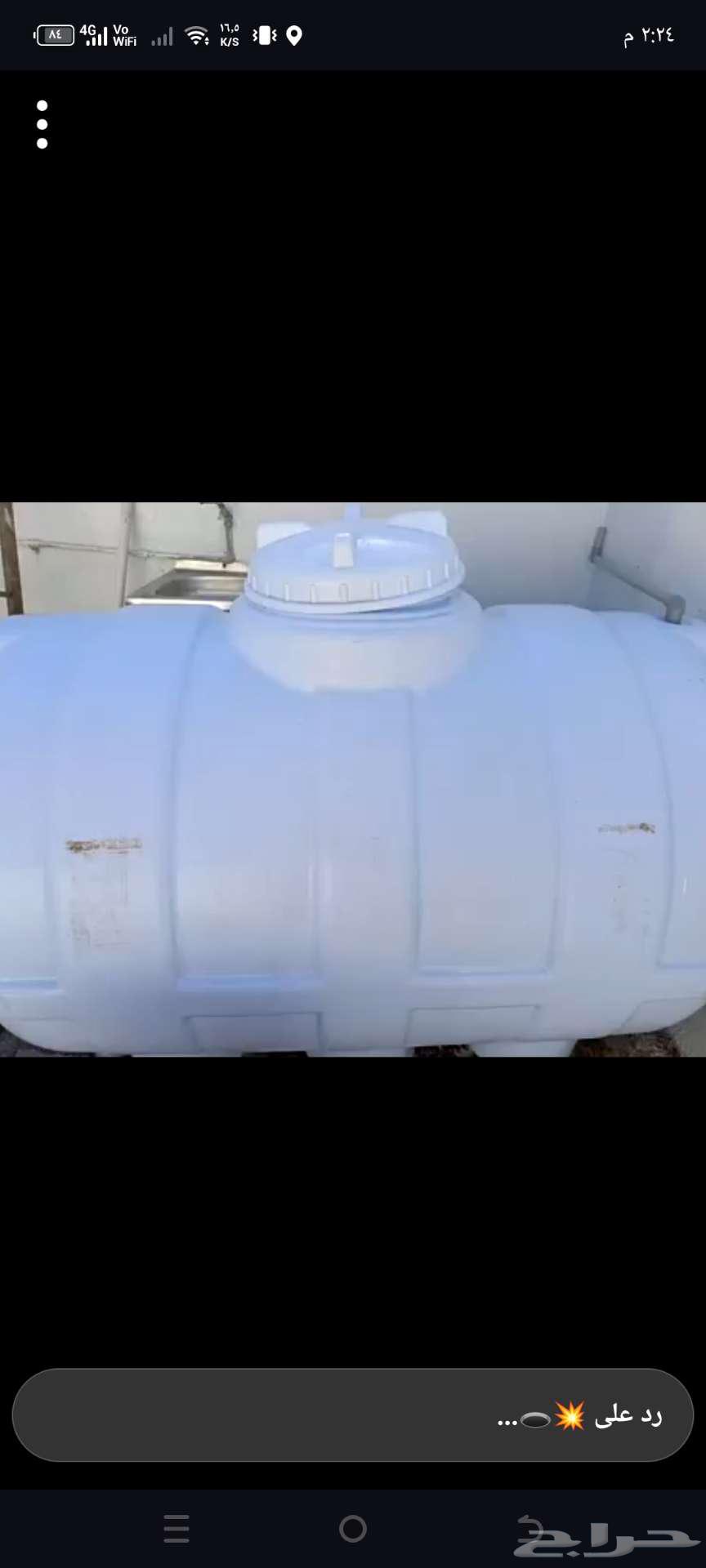 خزان ماء للبيع نظيف جدا64581224248321111