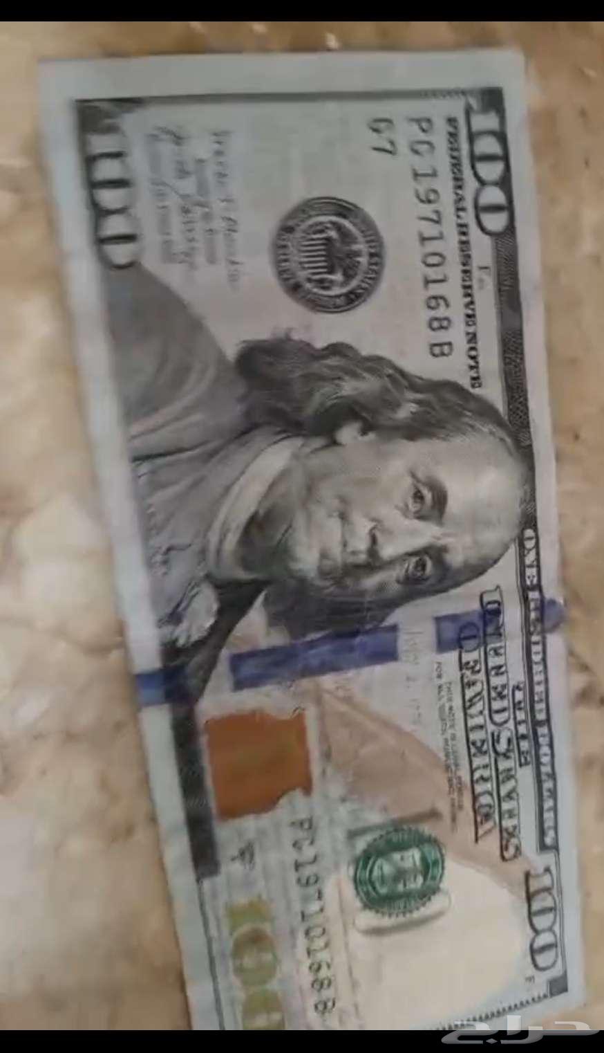 100 دولار امريكي اصلي ابغى اصرفه سعودي64586090685314110