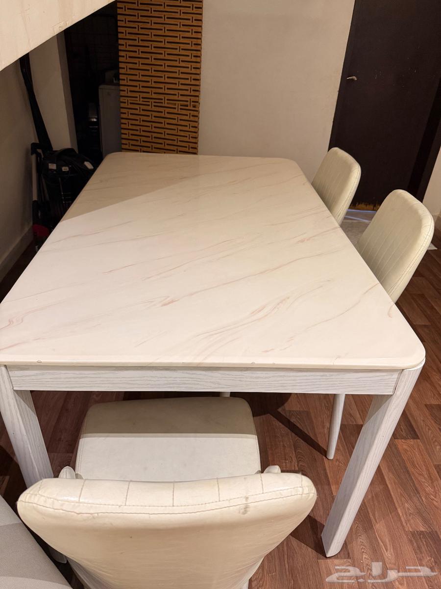 طاولة طعام ست أشخاص64581965912323111