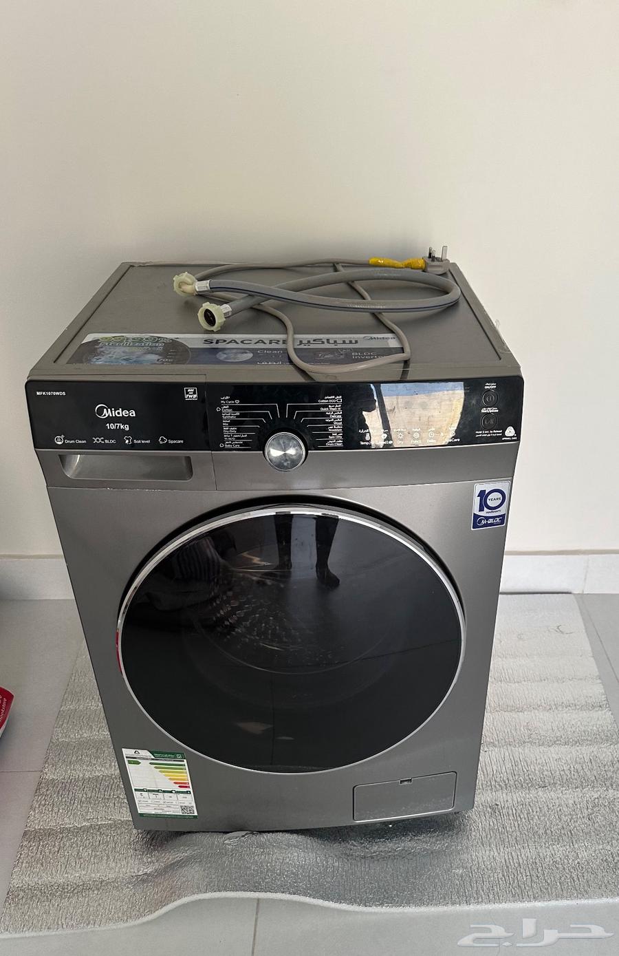 غسالة ميديا للبيع حجم 10 كيلو مع مجفف 7 كيلو64584771737219110