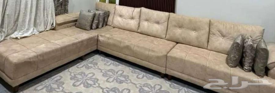 Sofa for sale with cushions, curtains, and a mattress of one meter size64585024765953111