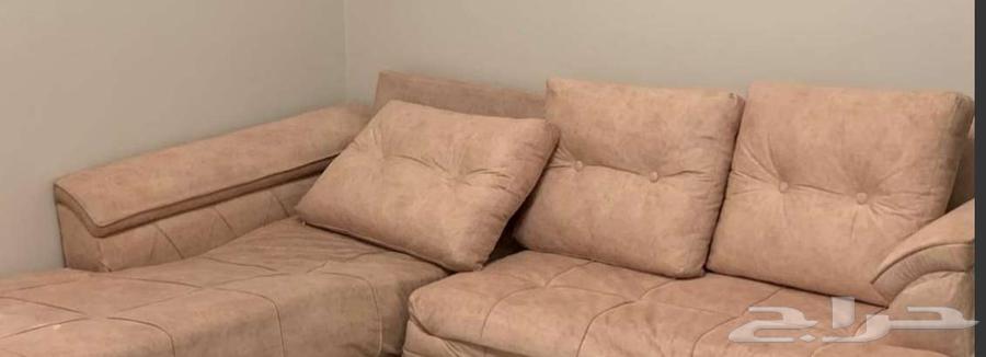 Sofa for sale with cushions, curtains, and a mattress of one meter size64585024765953112