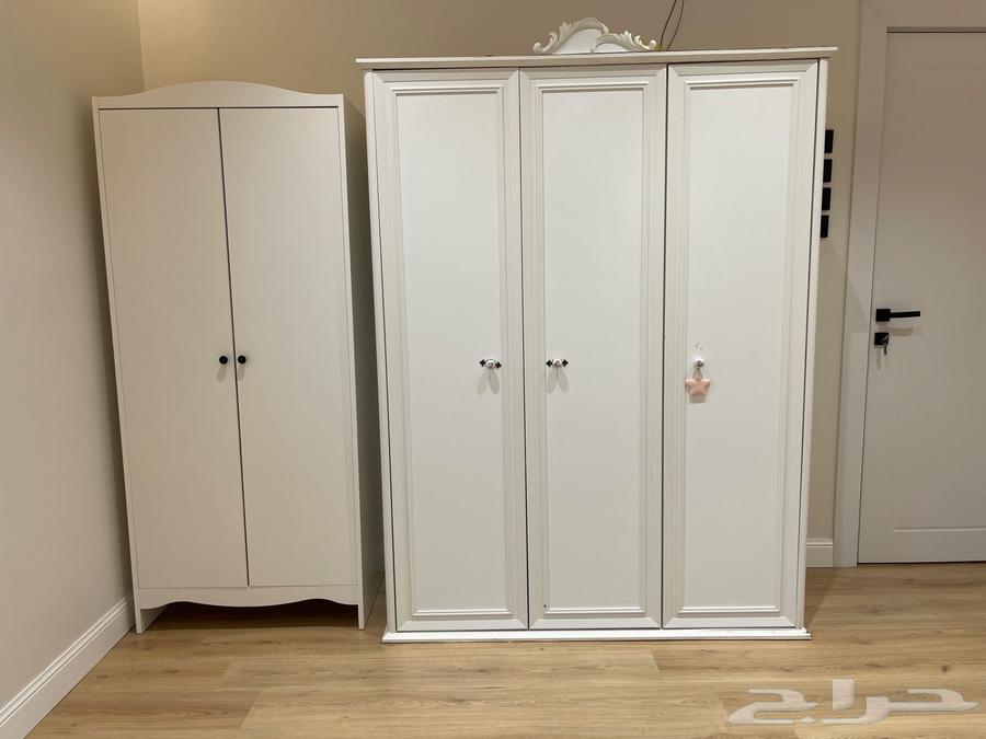 غرفة نوم سريرين نفر ونص   سرير أطفال   خزانات64587552905473114