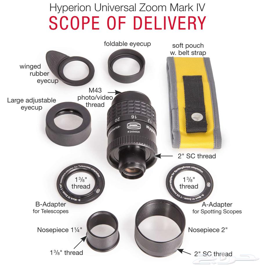 Baader Hyperion Universal Zoom Mark IV عدسة تلسكوب64591394990337112