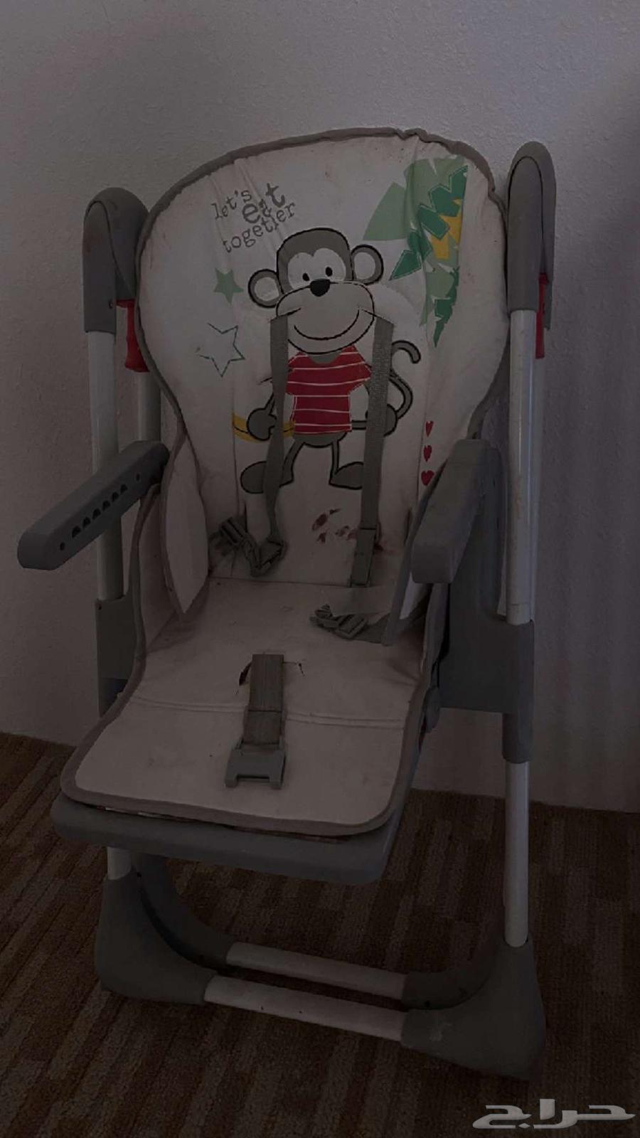 كرسي طعام اطفال وسرير نفر ونص64596834121090110
