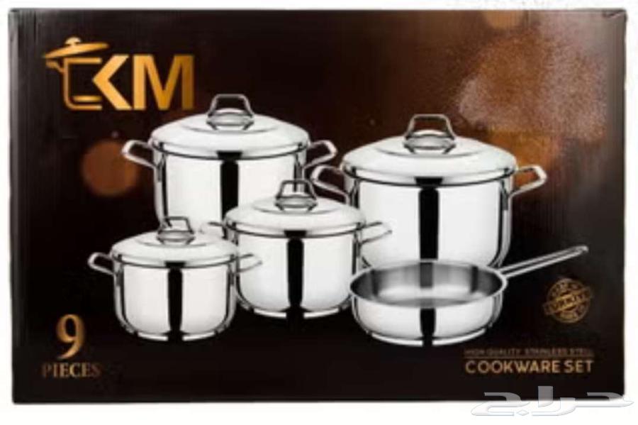 طقم قدور مع غطاء قزاز64595391398146110