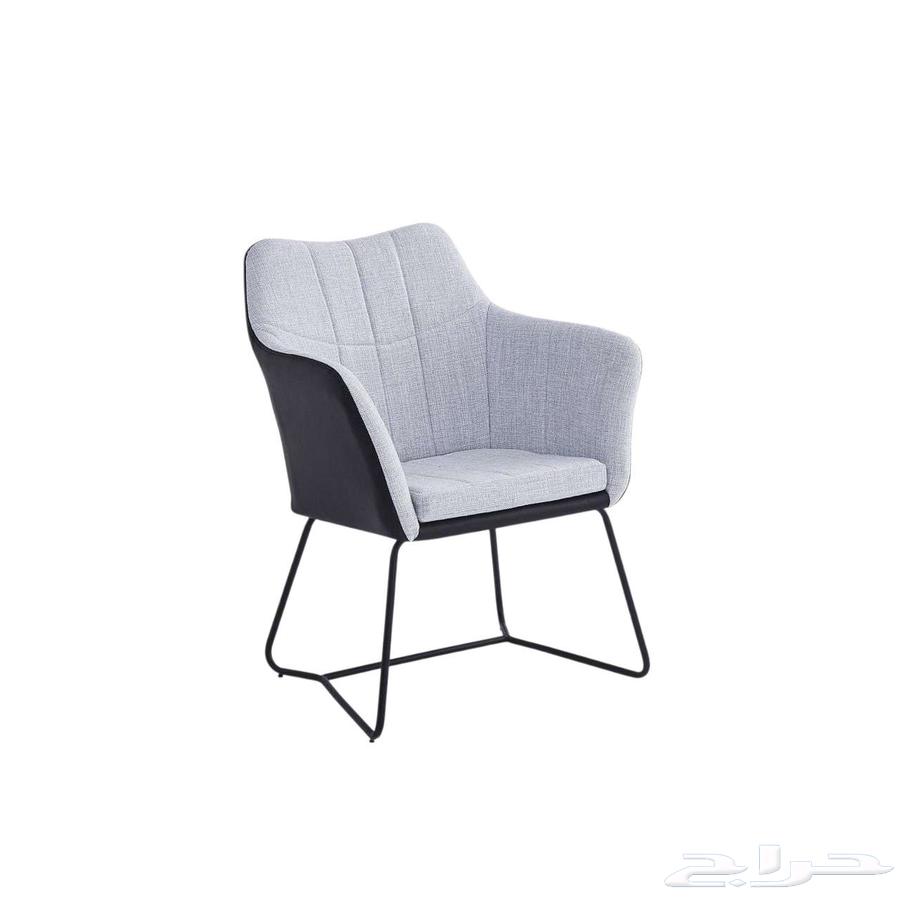 كرسي استرخاء عصري من قماش و جلد صناعي64592564882945110