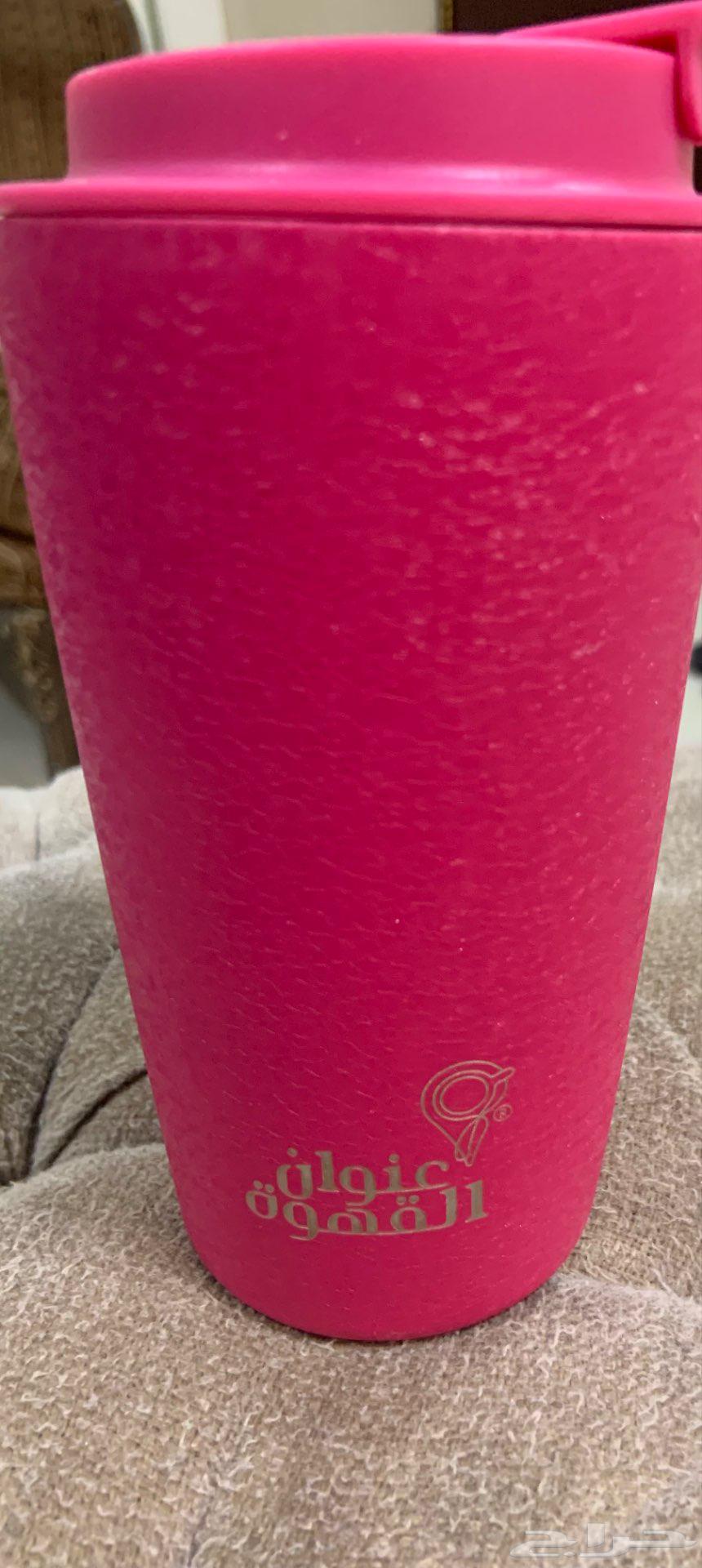 ميق عنوان القهوه لون وردي الحجم وسط جديد64598021324417110