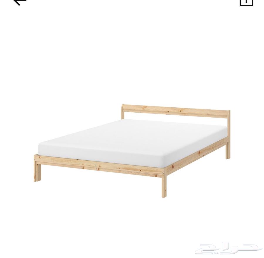 سرير خشبي ايكيا نفرين بدون مرتبة64598351894273111
