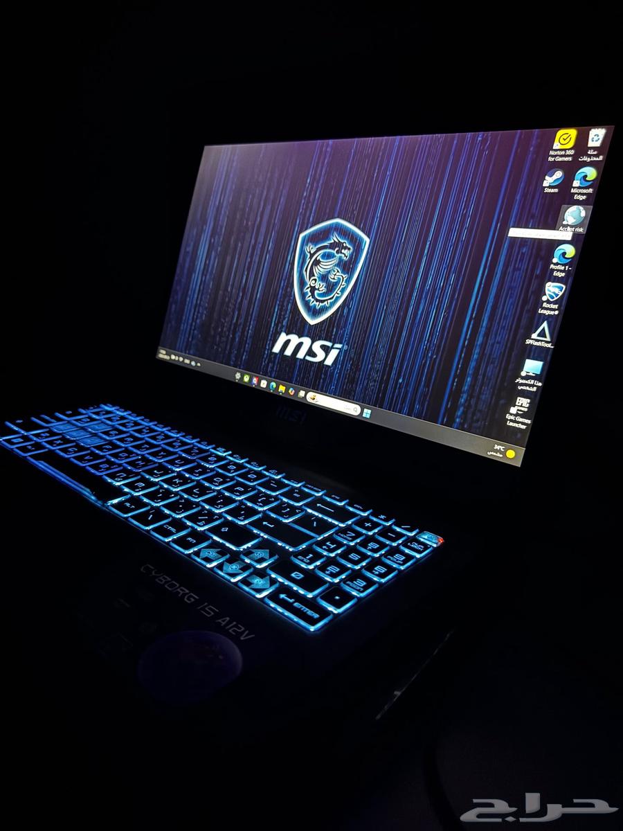 لابتوب MSI Cyborg 15 للألعاب الثقيلة RTX406064612437414147111