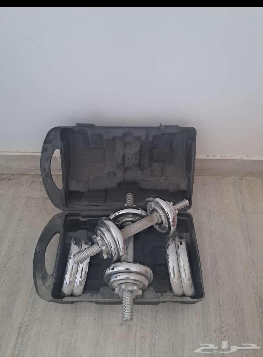 دراجة ثابتة رياضية و دنبل أثقال64611654714625112