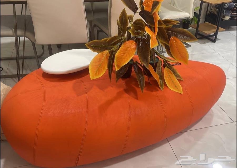 Orange Sofa with Orange Tree for 100 SAR64613533203969110