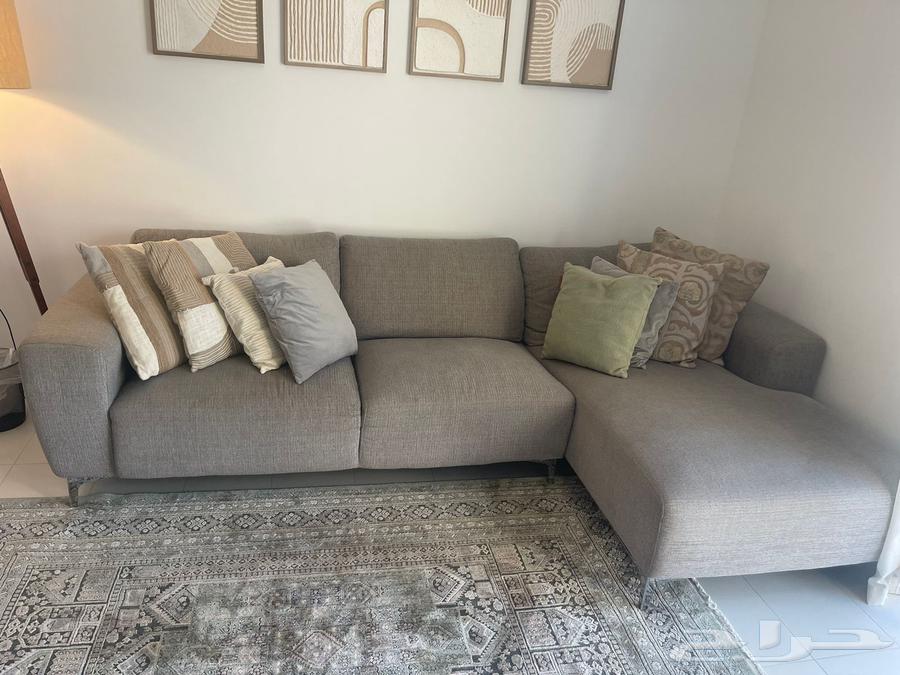 كنبه ركنه اللون رمادى المقاس من Home Centre 280x15064608103390209110