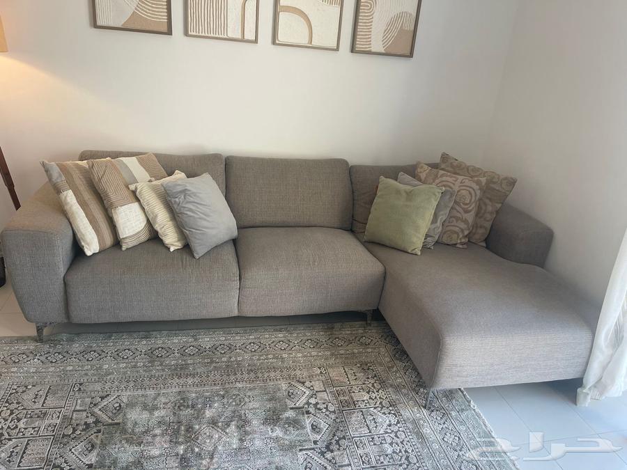 كنبه ركنه اللون رمادى المقاس من Home Centre 280x15064608103390209111