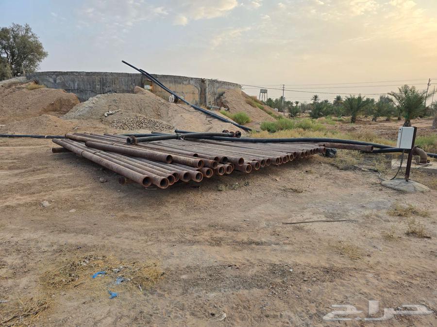 مواسير حديد شبه جديده مقاس 5 بوصه64609698115203111