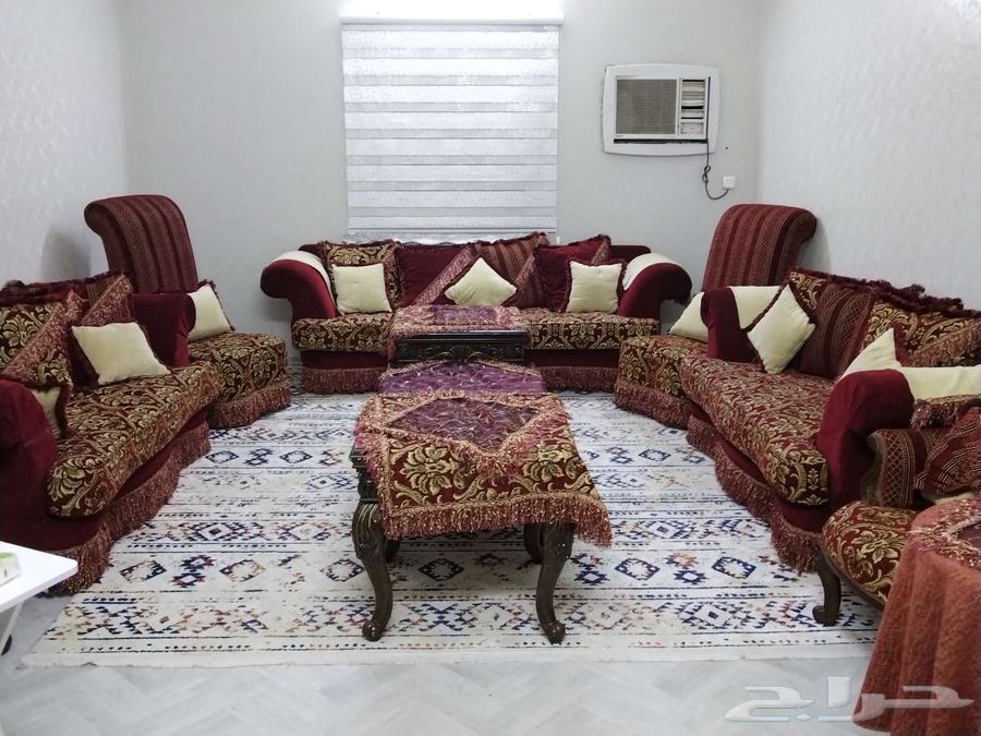 كنب عودي ونقشة ذهبية نظيف بسعر مغري جدا64616864960131111