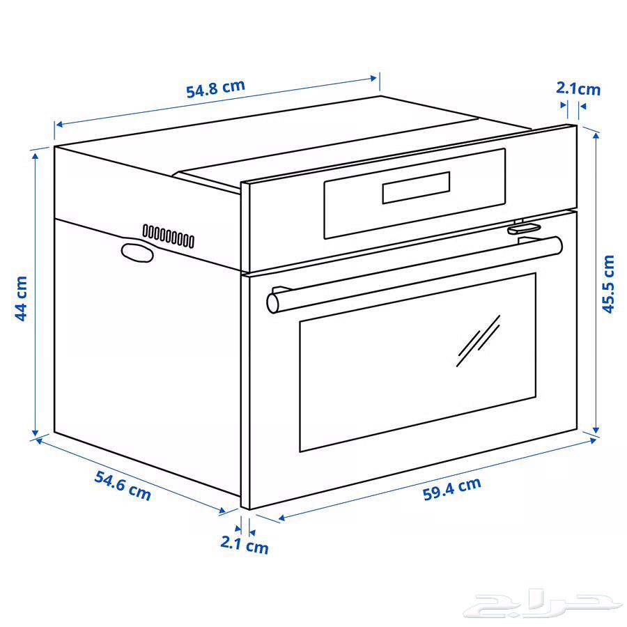 مايكرويف و فرن مدمج من ايكيا جديد لم يستخدم64608015922947112