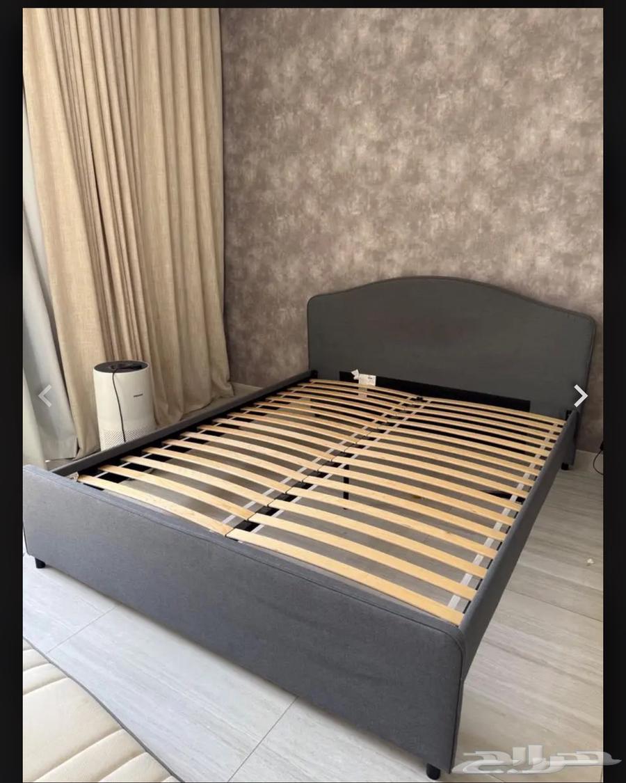 سرير ايكيا رمادي نفر ونص64623036133378110