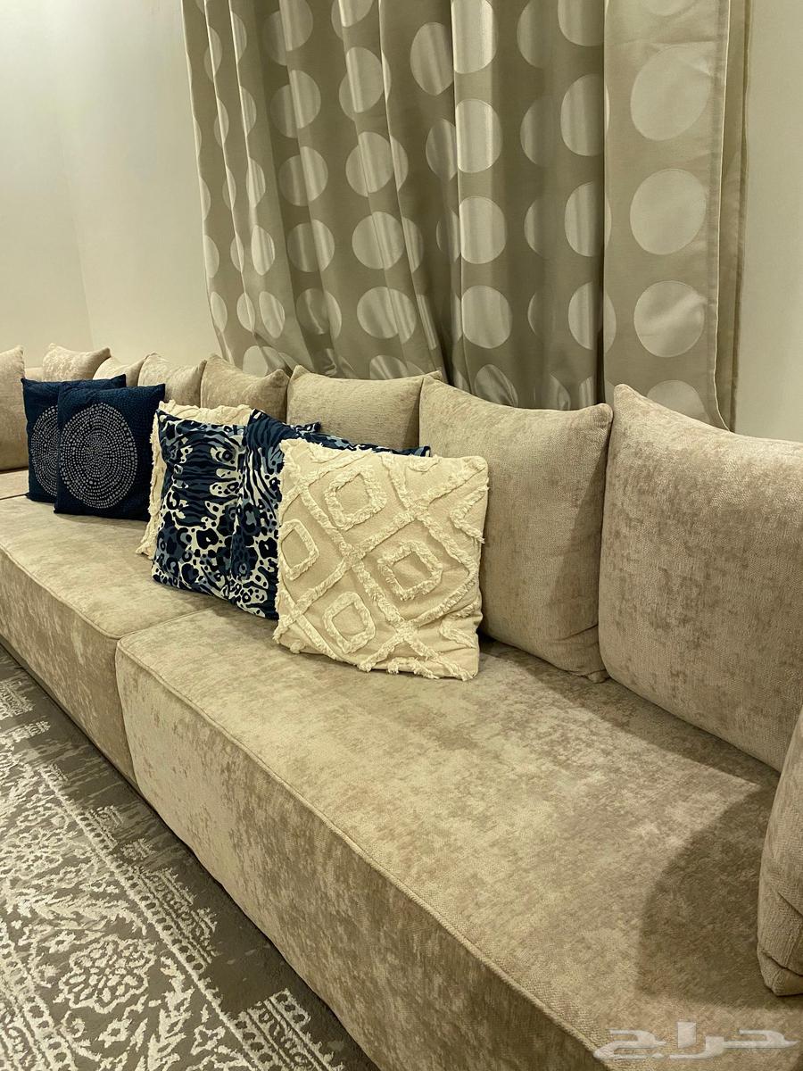 كنب L جديد وجودة ممتازة 2 3 تقريبا64622066711555110