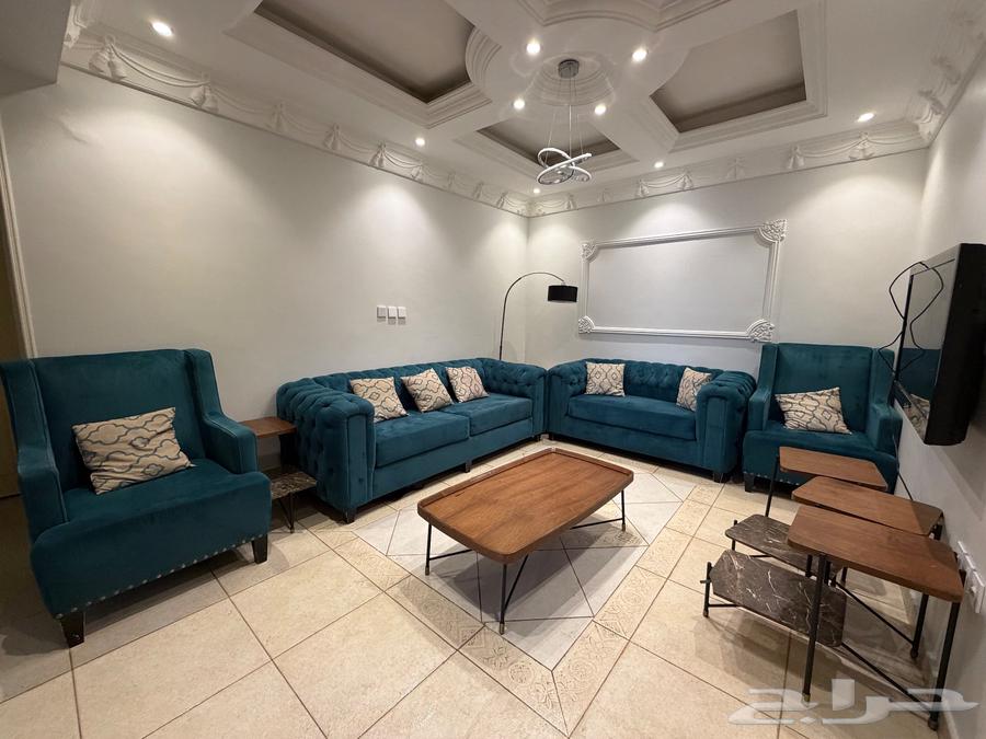 كنب جديد للبيع نظيف واسفنج الترا فوم الاخضر64619905179393110