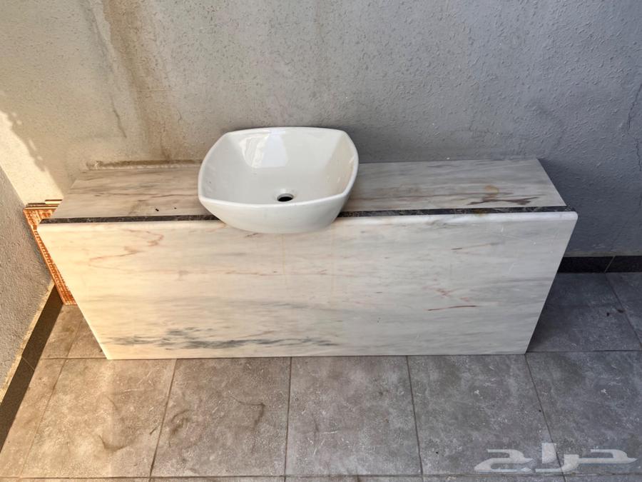للبيع مغسله رخام مع الحوض64617687889281110