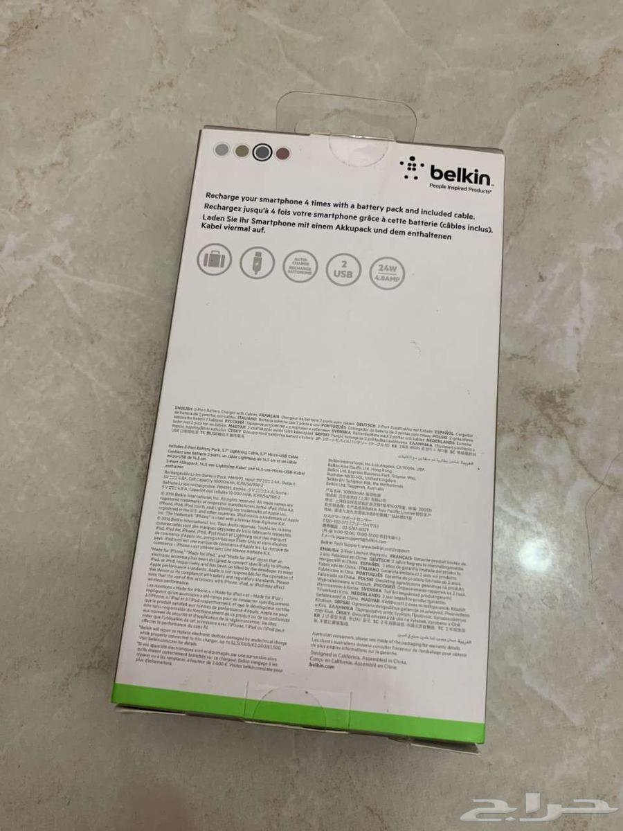 باور بنك بيلكن Belkin سعة 10 الآلآف جديد64405680587523112