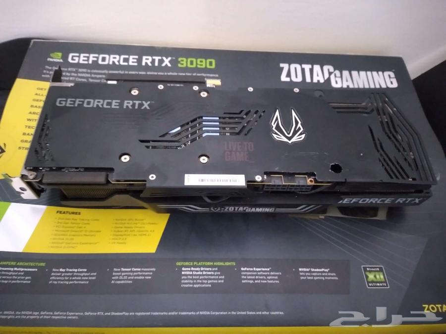 كرت شاشة 3090 ZOTAC استخدام شخصى نظيف (تم البيع)64548224598530111