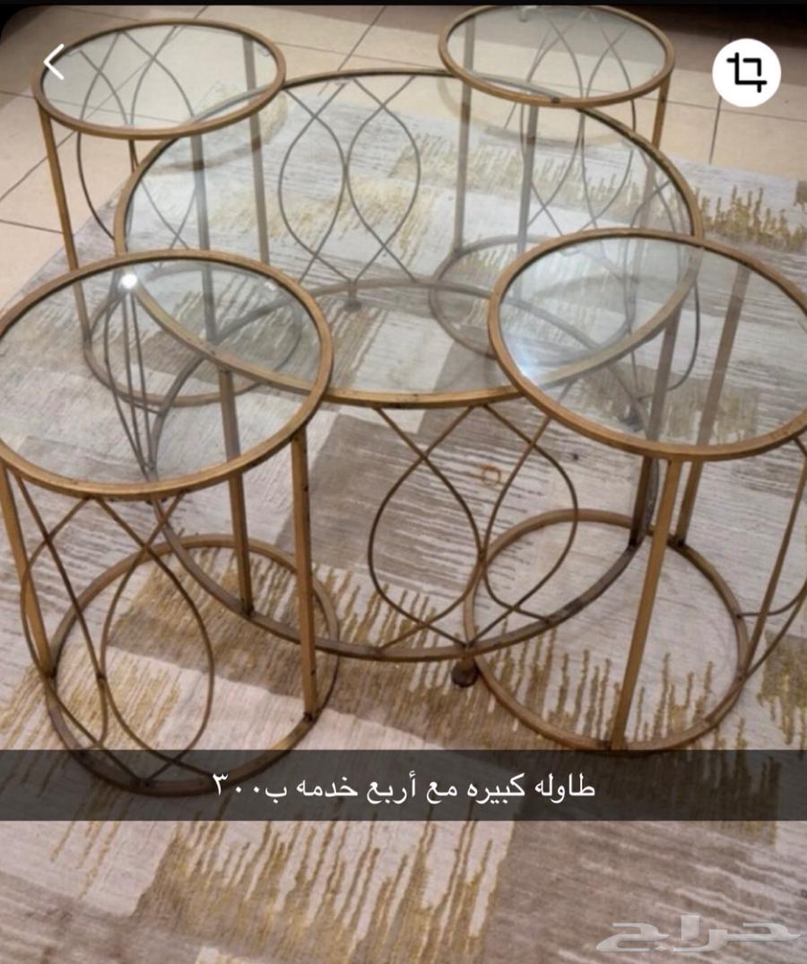 طاوله كبيره واربع خدمه ب200 قابل لتفاوض64657462196609110