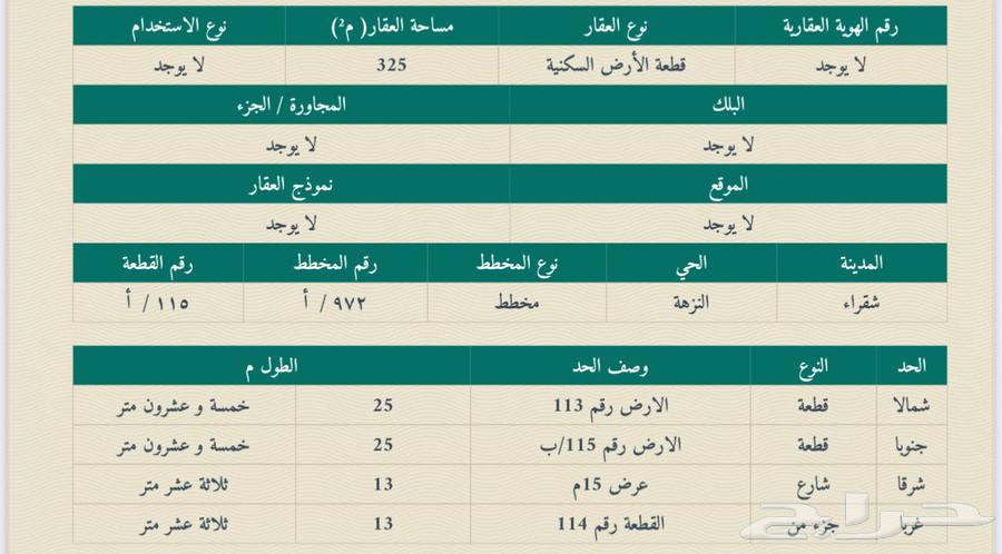 ارض للبيع في شقراء64149185489411110