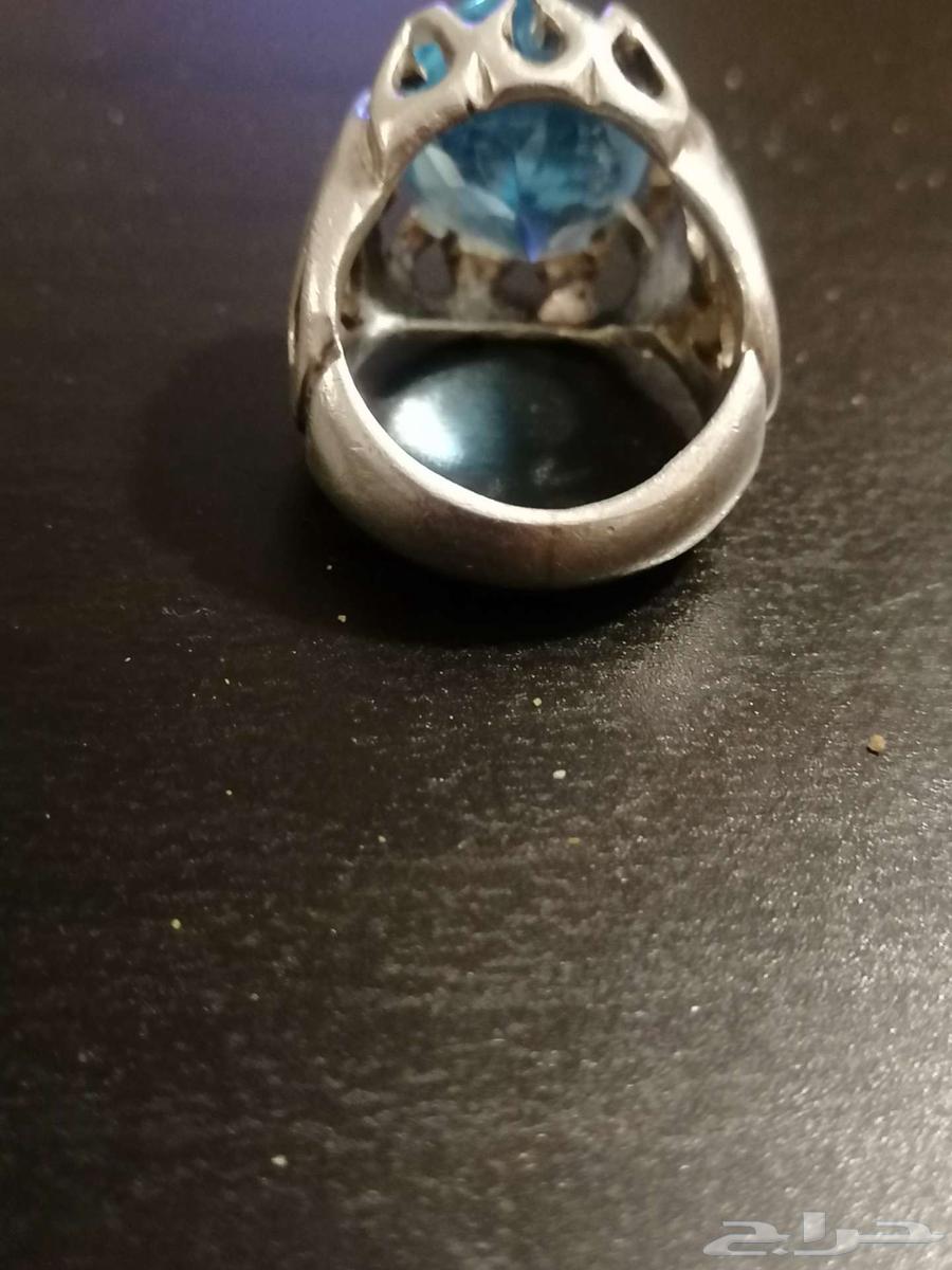 Yemeni Agate Ring with Silver Inlay, Size Approximately 10.5 to 1064442254624642111