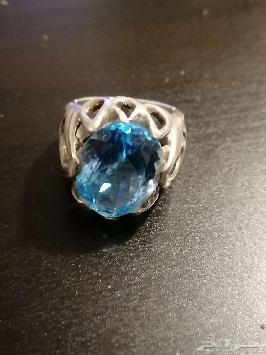 Yemeni Agate Ring with Silver Inlay, Size Approximately 10.5 to 1064442254624642110