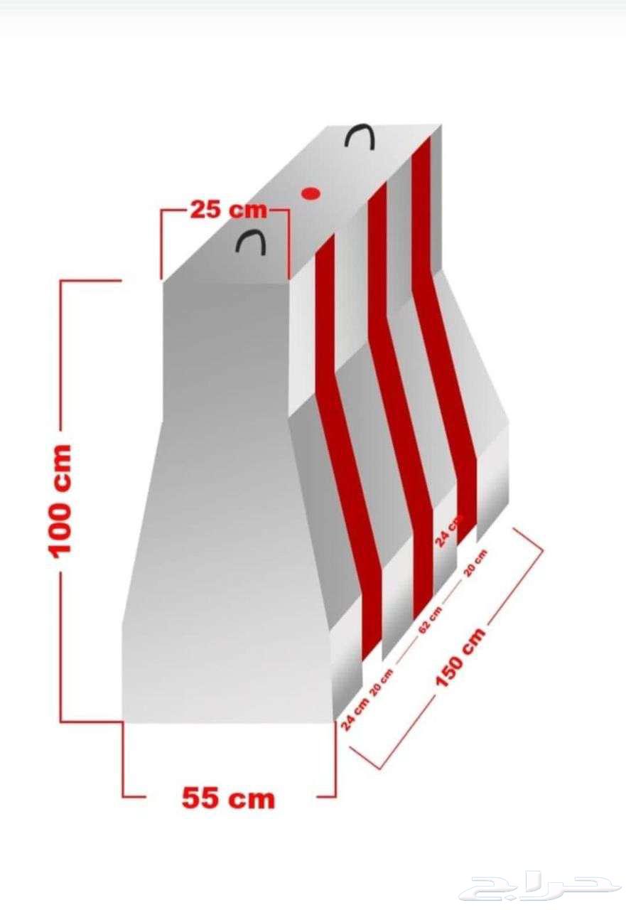 مصدات مواقف سيارات حواجز خرسانية64216462415362111