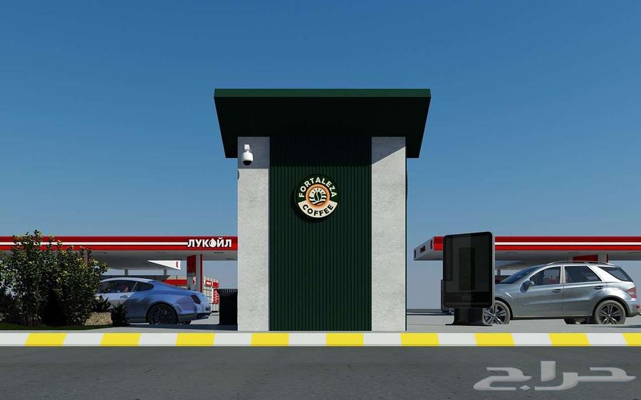 مصمم 3d كشك قهوه 3d drive thru64263793479041113