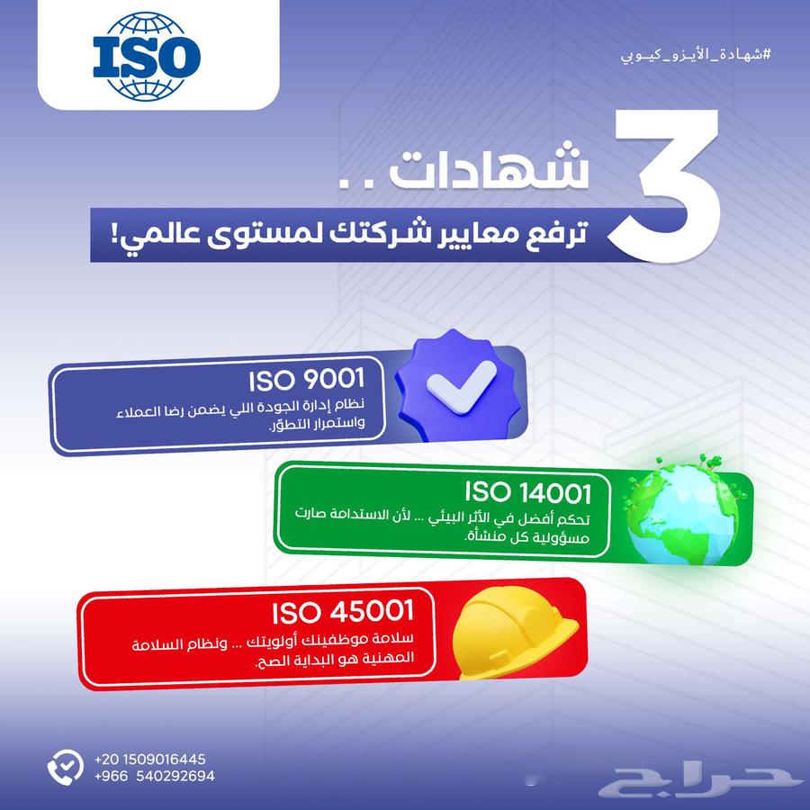ISO Certifications for Companies and Factories with a 500 SAR Discount64370097043587110