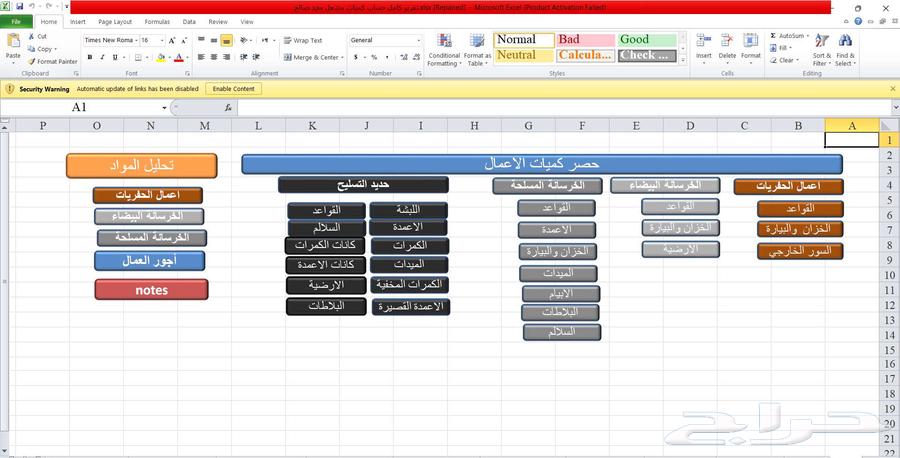إعداد جداول حساب كميات بدقة واحتراف64403807315457111