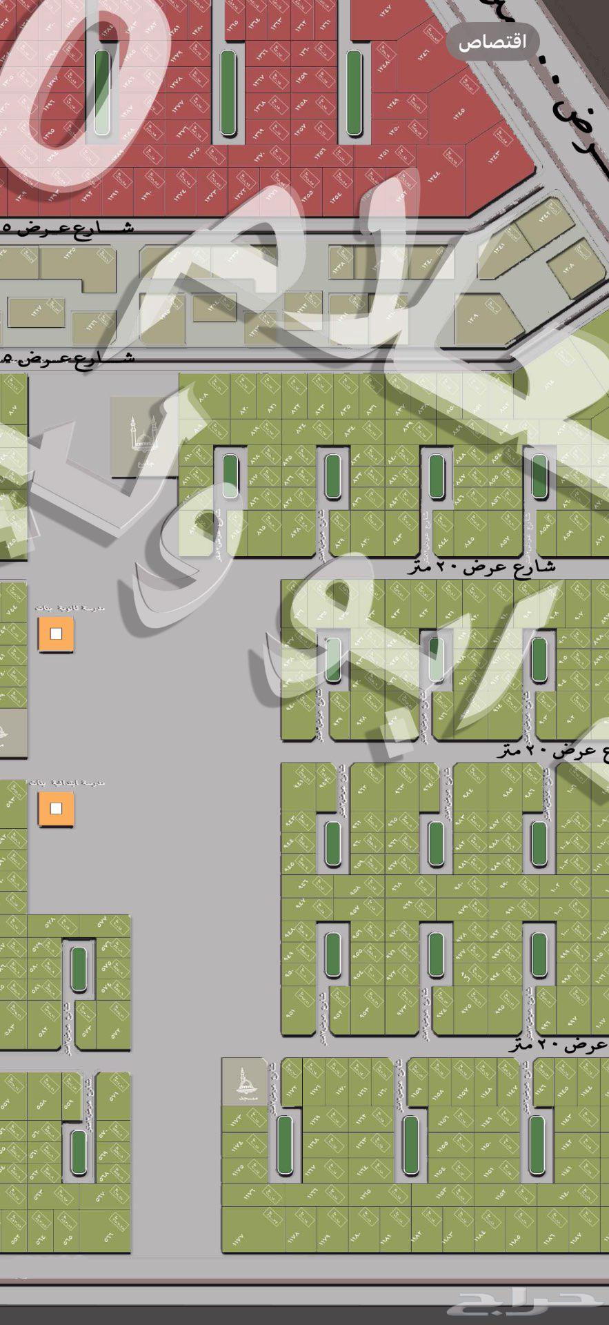 Land with an area of 1100 in Al-Kurfaa 4 layout64481264165121110