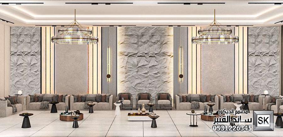 Design and finishing of luxurious reception lounges in Riyadh64501684036225113