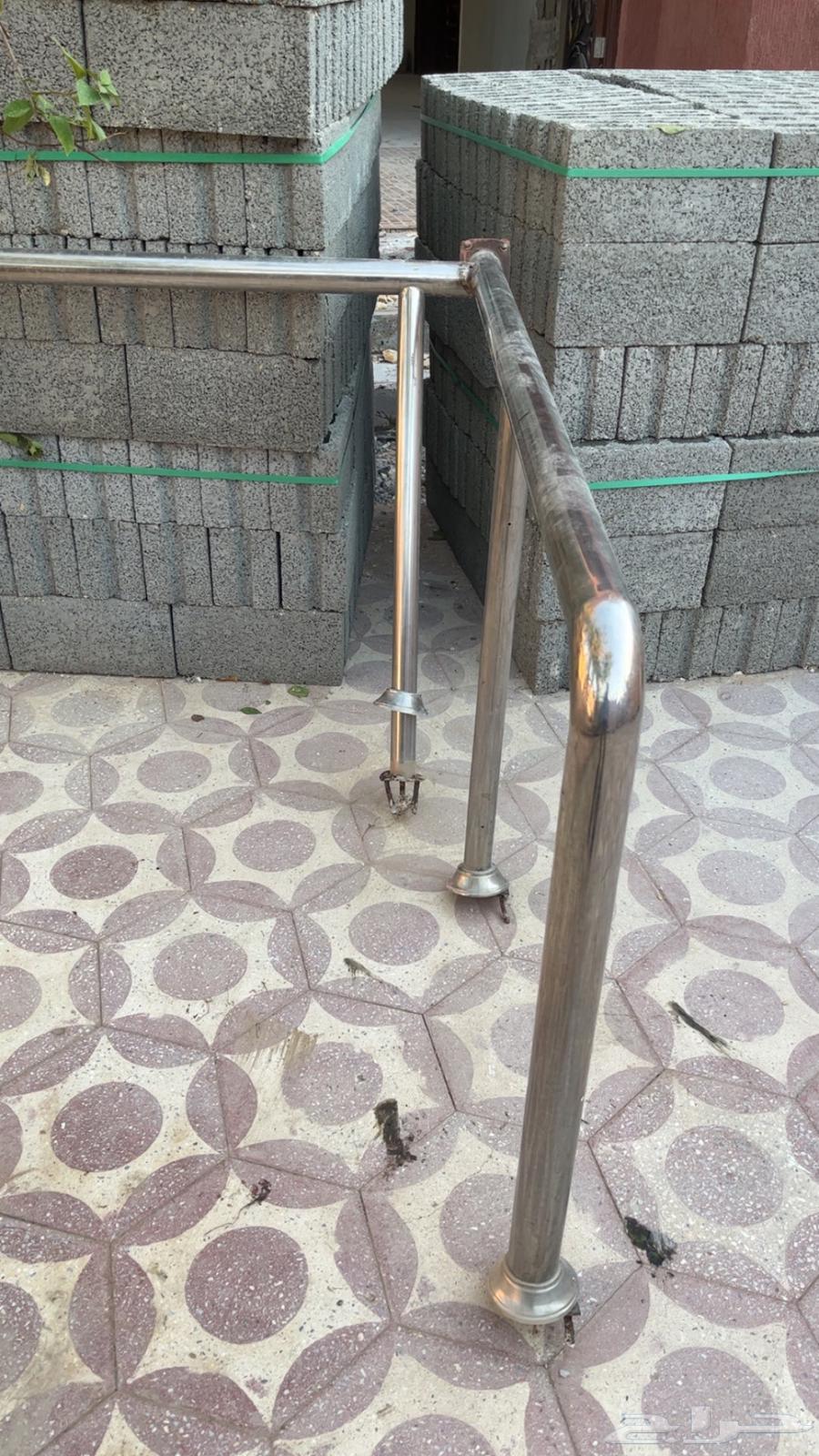 للبيع حاجز استيل قوي جدا جدا  فضي لامع مسبح حوش درج64506412642690110